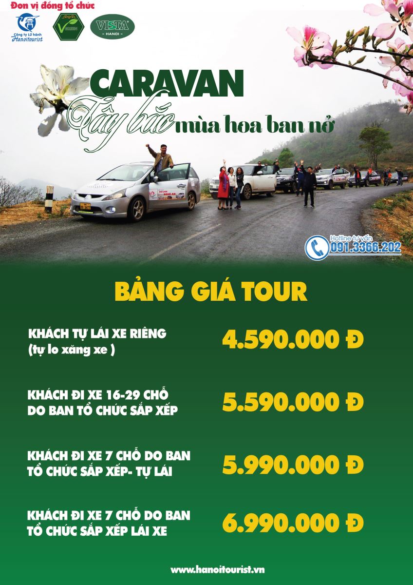 Tour Carnavan Tay Bắc:  Hà Nội - Sơn La - Điện Biên - Lai Châu -Hòa Bình (5N-4Đ)
