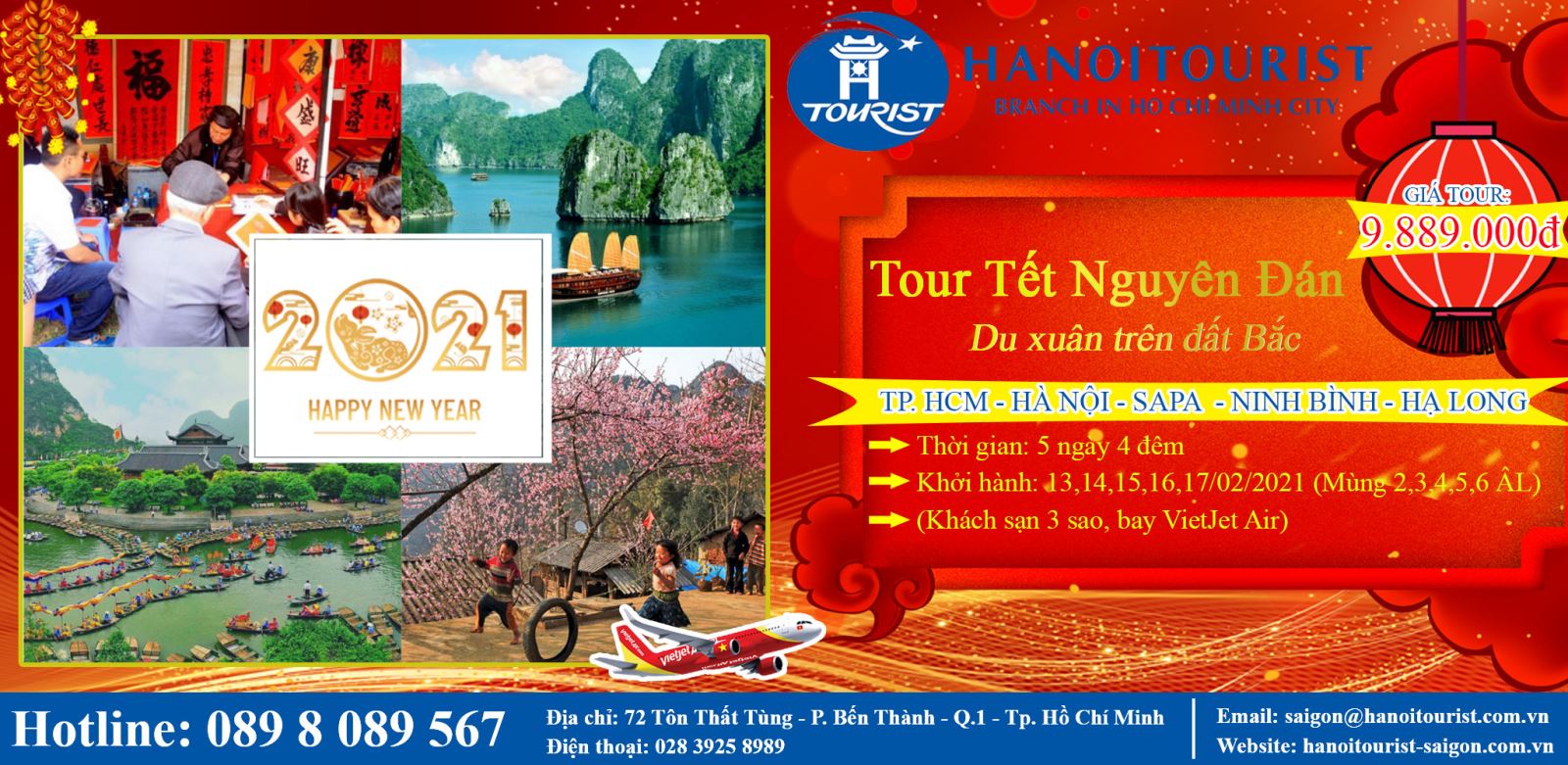 Tour Tết: Hà Nội - Phú Thọ - Lào Cai - Sapa - Ninh Bình - Hạ Long ( 5 Ngày)