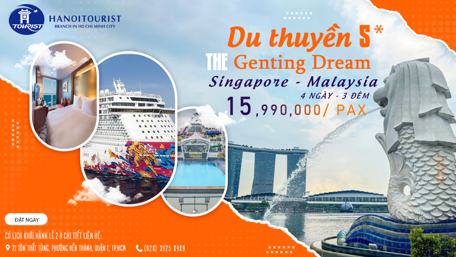 DU THUYỀN 5 SAO SINGAPORE - MALAYSIA